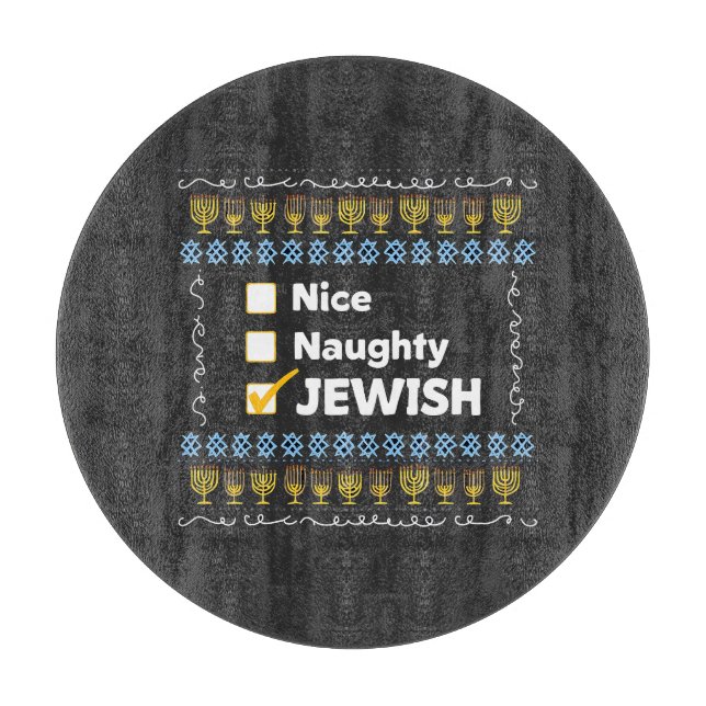 Snygg judisk Hanukkah Ugly Sweater (Framsidan)
