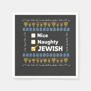 Snygg judisk Hanukkah Ugly Sweater Pappersservett