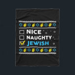 Snygg judisk Ugly Hanukkah Sweater Chanukah Fleecefilt<br><div class="desc">Snygg judisk Ugly Hanukkah Sweater Chanukah Jew Gift</div>