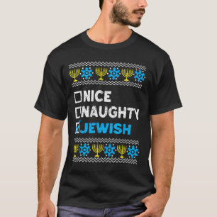 Snygg judisk Ugly Hanukkah Sweater Chanukah T Shirt
