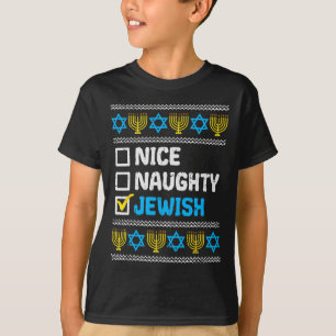 Snygg judisk Ugly Hanukkah Sweater Chanukah T Shirt