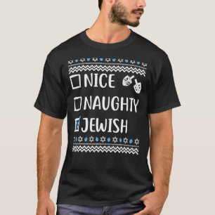Snygg judisk Ugly Hanukkah Sweater Chanukah T Shirt