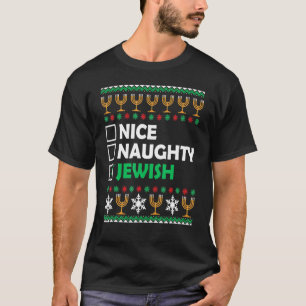 Snygg judisk Ugly Hanukkah Sweater Chanukah T Shirt