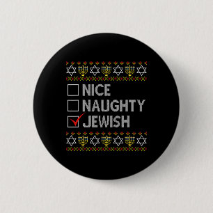 Snygg judisk Ugly Hanukkah Sweater Funny Ch Knapp