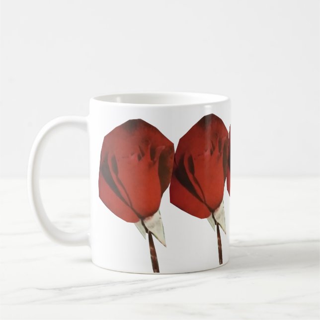 Snygg jul-Blommigt Kaffemugg (Vänster)