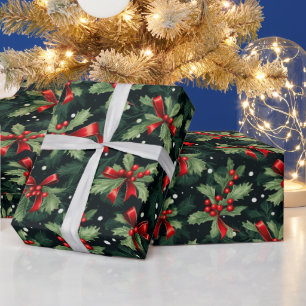 Snygg jul Holly Presentpapper