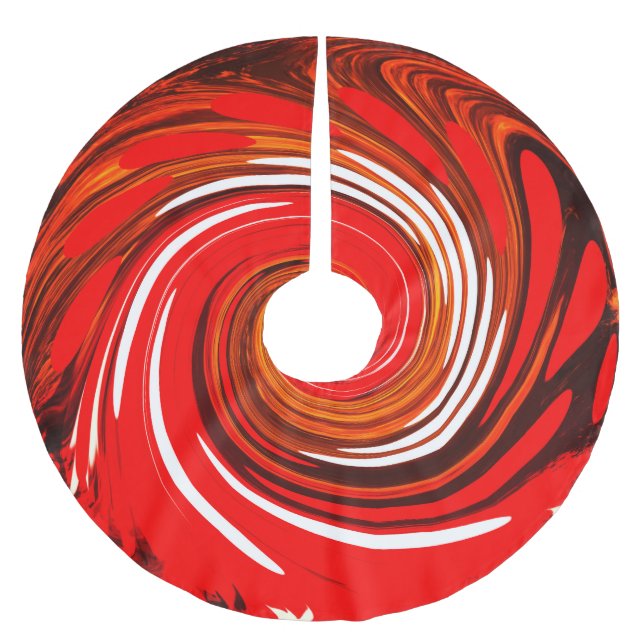 Snygg jul i Lycklig Julgransmatta Borstad Polyester (Framsidan)