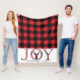 Snygg jul Joy Plade-Personlig Fleecefilt