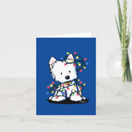 Snygg Jul KiniArt Westie Helgkort