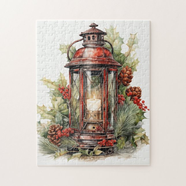 Snygg jul Lantern Pussel (Vertikal)