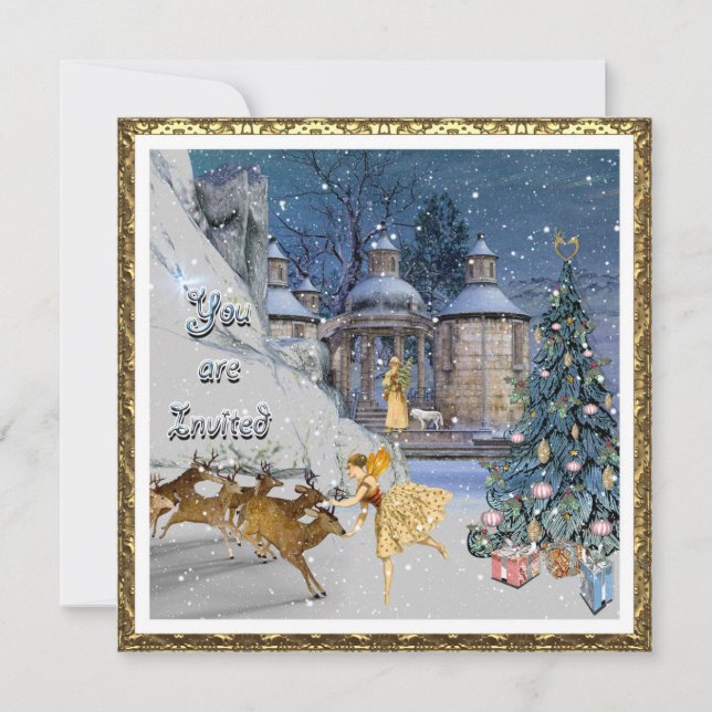 Snygg jul Party för alla Inbjudningar (Framsida)