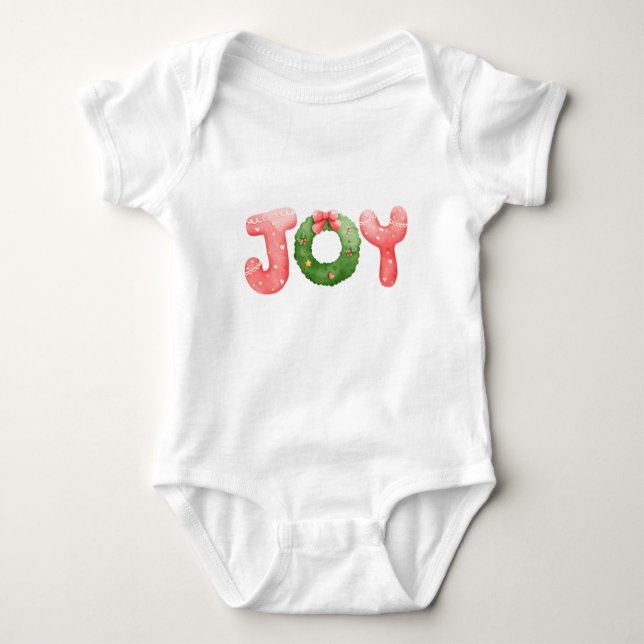 Snygg julbaby bodysuit t shirt (Framsida)