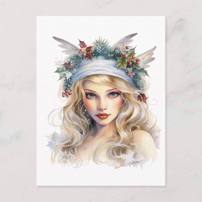 Snygg julböld helg vykort (Framsida)