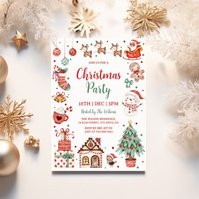 Snygg julfest för barn inbjudningar (Skapare uppladdad)