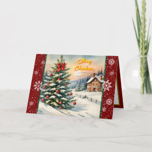 Snygg julfestlig modern samling kort