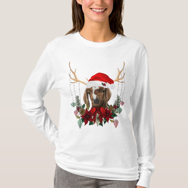 Snygg julgoat Boer Baby Kid T Shirt (Framsida)