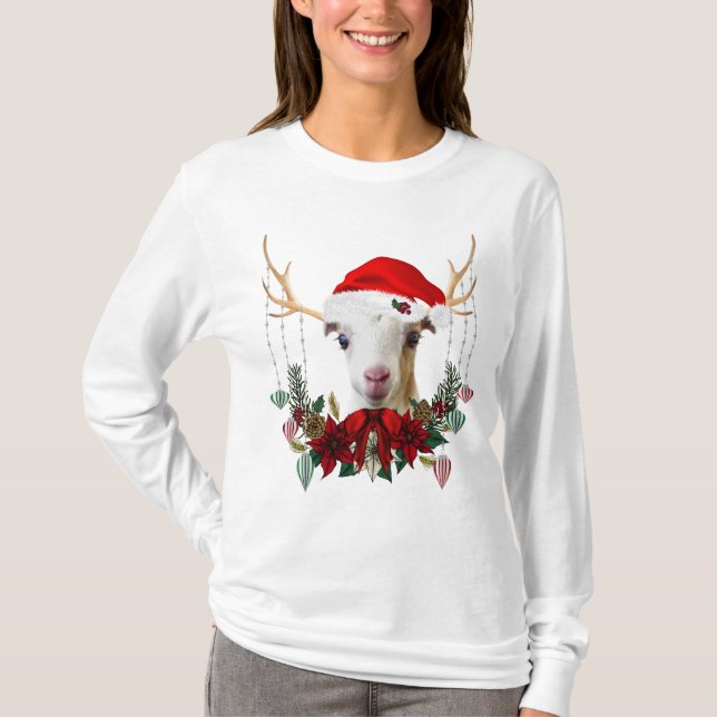 Snygg julgoat LaMancha Baby Kid T Shirt (Framsida)