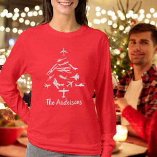 Snygg julgran för flygplan,Aviation,Personlig T Shirt