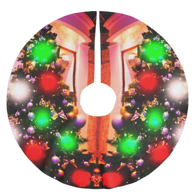 Snygg Julgran Julgransmatta Borstad Polyester (Framsidan)