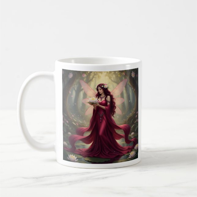 Snygg juli Ruby Fairy Kaffemugg (Vänster)