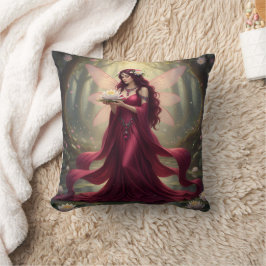 Snygg juli Ruby Fairy Kudde