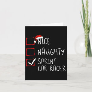Snygg julklapp för Sprint Car Racer Kort
