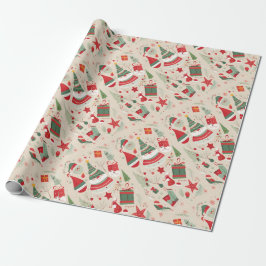 Snygg julklapp som slår papper. presentpapper