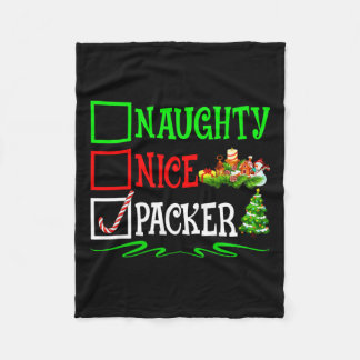 Snygg jullista för packer fleecefilt