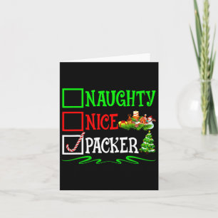 Snygg jullista för packer kort