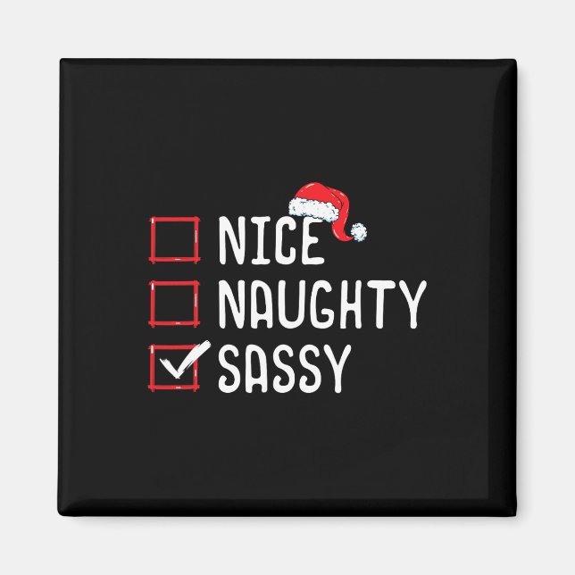 Snygg jullista magnet (Framsidan)