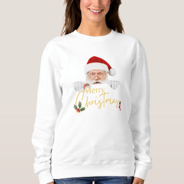 Snygg Jultomten God jul White Dam T Shirt (Framsida)
