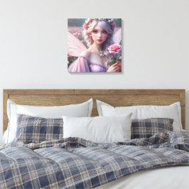 Snygg June Fairy i Ro Canvastryck