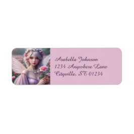 Snygg June Fairy i Ro Returadress Etikett