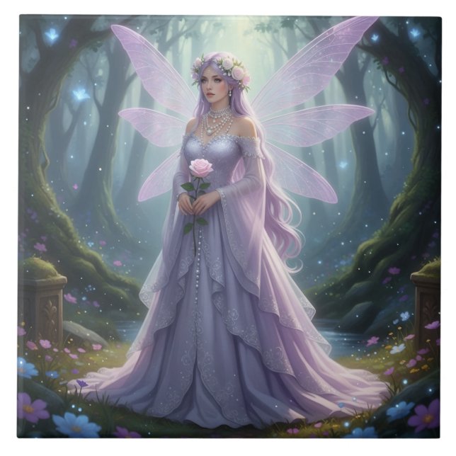 Snygg June Pearl Fairy Kakelplatta (Framsidan)