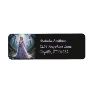 Snygg June Pearl Fairy Returadress Etikett