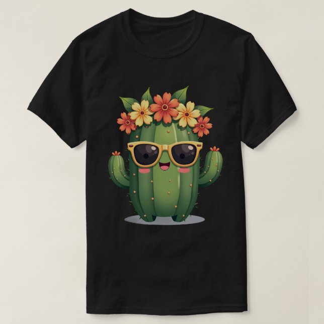 Snygg kaktus t shirt (Design framsida)
