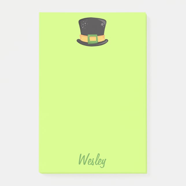 Snygg kalk St. Patrick's Day Post-it Block (Framsida)