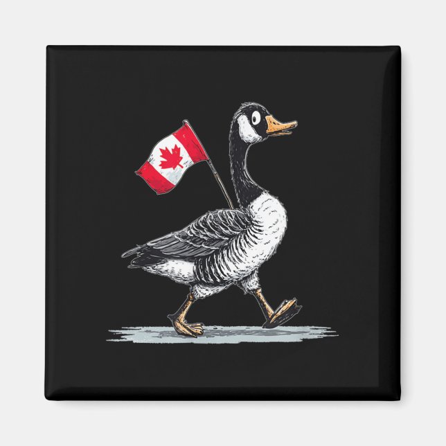 Snygg kanadensiska djur med Coola Goose Magnet (Framsidan)