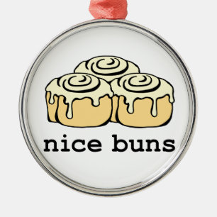 Snygg kanelkanel Roll Funny Tecknad Design Julgransprydnad Metall