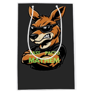 Snygg känguru Snabb Galenskap Svart T-Shirt