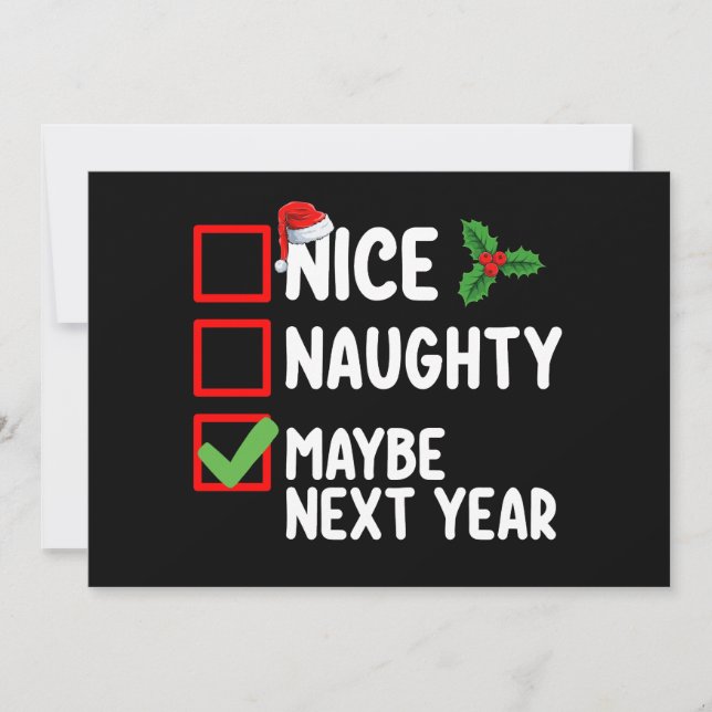 Snygg, kanske julklapp nästa år inbjudningar (Framsida)