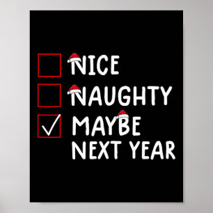 Snygg, kanske nästa år, god jul poster