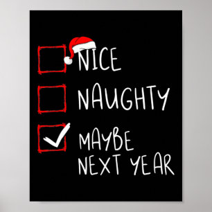 Snygg, kanske nästa års Roligt jul Julafton Poster