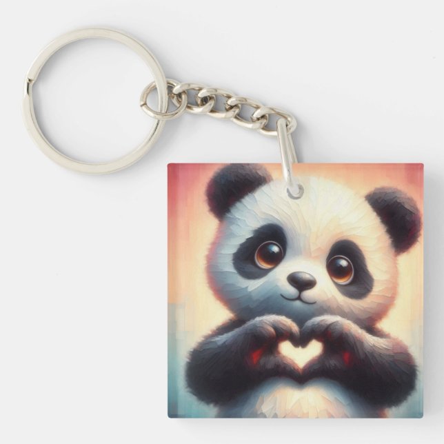 Snygg Kärlek Heart Panda (Framsidan)