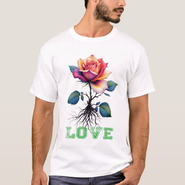 Snygg Kärlek T Shirt (Framsida)