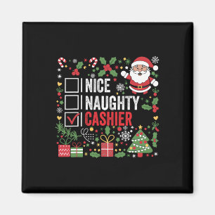 Snygg kashier Funny jul Jultomten Magnet