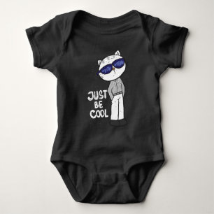Snygg katt baby body t shirt
