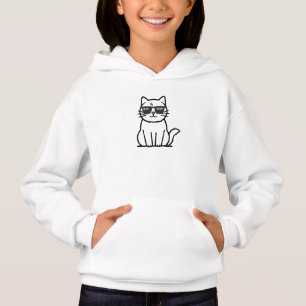 Snygg katt barn T-shirt – Stila solglasögon & mode
