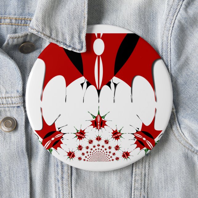 Snygg Kenya Flagga. Knapp (In Situ)