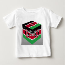 Snygg, Kenyan Flagga Cube med Hälsning